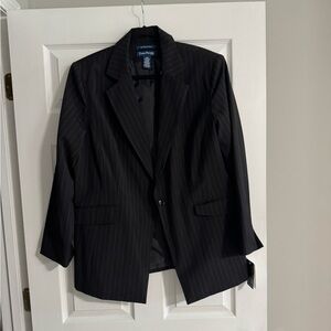 Evan Picone Blazer Novelty Car Jacket Womens Stripe Button Jacket Lined NWT